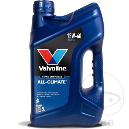 Aceite Motor Valvoline All Climate 15W40 5L | Motos Camaral