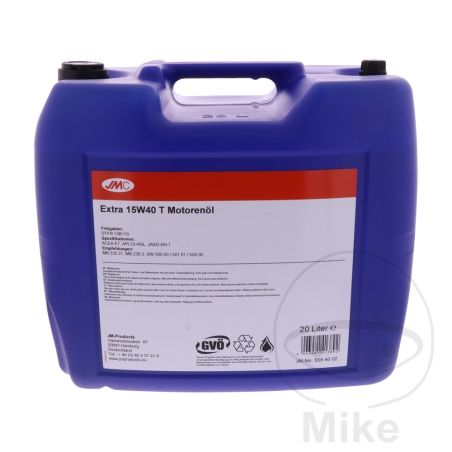 Aceite Motor 15W40 T 20 Litros JMC Extra | Motos Camaral