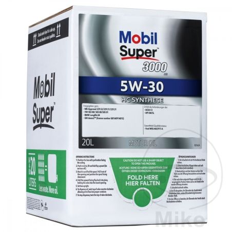 Aceite Motor 5W30 Mobil Super 3000 XE 20L | Motos Camaral