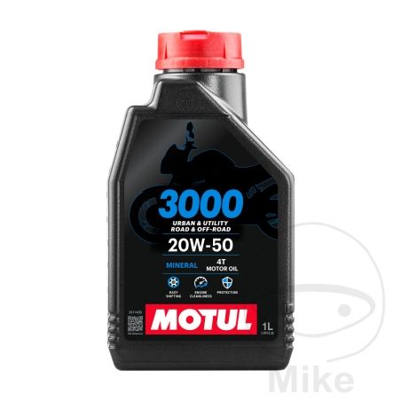 Aceite Motor Motul 3000 20W50 4T 1L | Motos Camaral