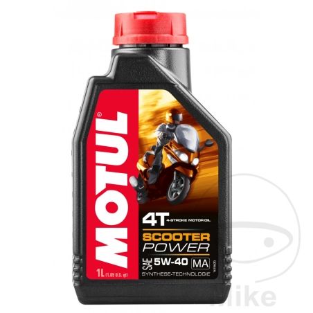 Aceite Motul Scooter Power 5W40 4T 1L | Motos Camaral