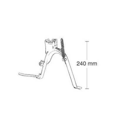 Caballete central completo rueda 12 BUZZETTI - motoscamaralweb.com