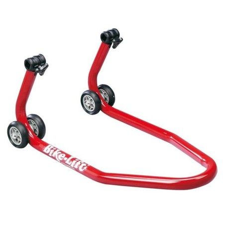 Caballete delantero para horquilla BIKE LIFT rojo - FS-10 - motoscamaralweb.com