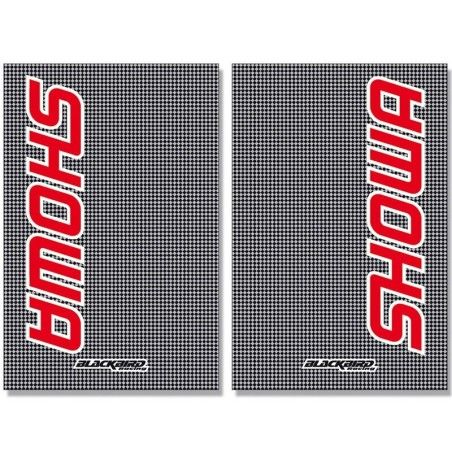 Adhesivos de horquilla Blackbird look carbono Showa 5015S - motoscamaralweb.com