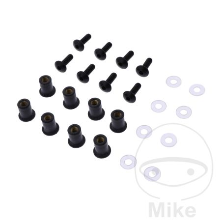 Kit Tornillos Carenado JMP M5 12.5mm Negro | Motos Camaral