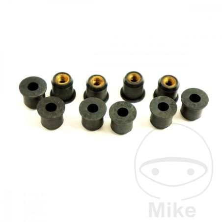 Juego de Tuercas de Goma M6 x 15mm | Recambios | Motos Camaral