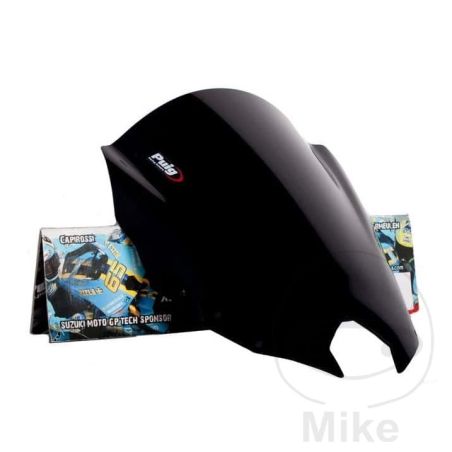 Cúpula Racing Puig Negra | Parabrisas Moto | Motos Camaral