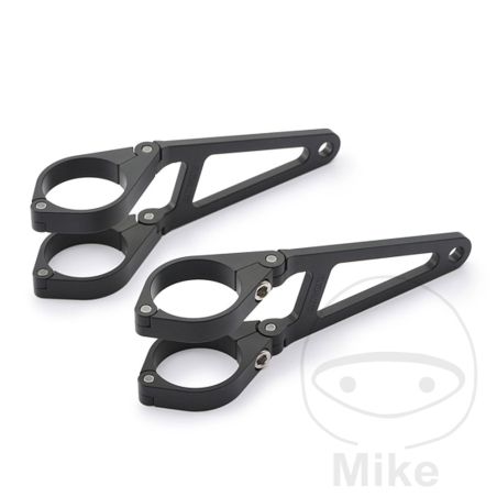 Soporte Faro Daytona 39 mm Largo Aluminio Negro | Motos Camaral