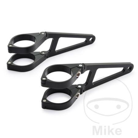 Soporte Faro Daytona 41 mm Largo Aluminio Negro | Motos Camaral