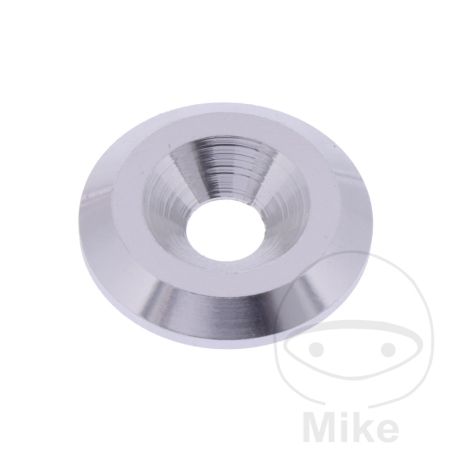 Arandela Lisa Fresada JMP Bolt M5 Aluminio Plata | Motos Camaral