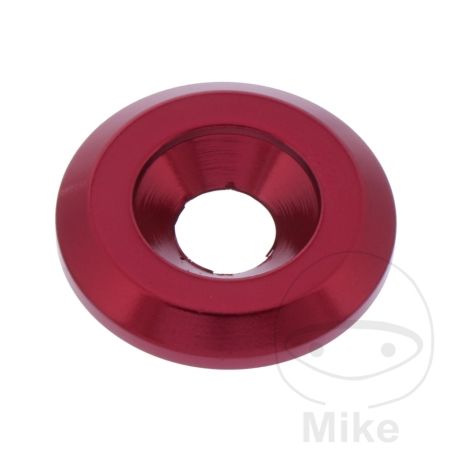 Arandela Lisa Fresada JMP Bolt M6 Aluminio Rojo | Motos Camaral