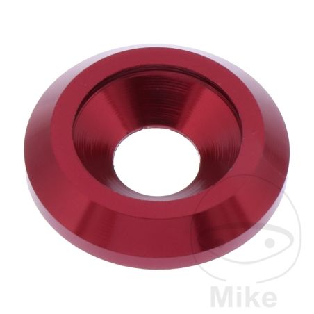 Arandela Lisa Fresada JMP Bolt M8 Aluminio Rojo | Motos Camaral