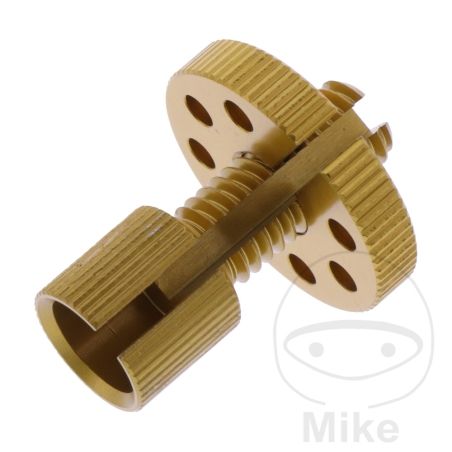 Tornillo Tensor de Cable JMP M8x1.25 30mm Dorado | Motos Camaral