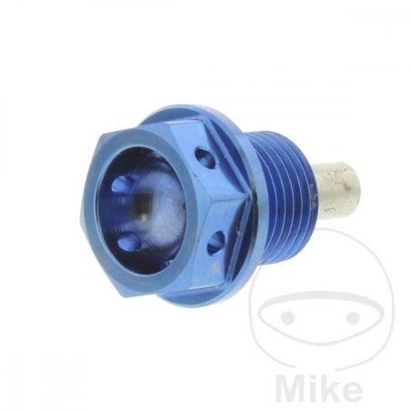 Tornillo Magnético Drenaje Aceite JMP M14x1.25mm Azul | Motos Camaral