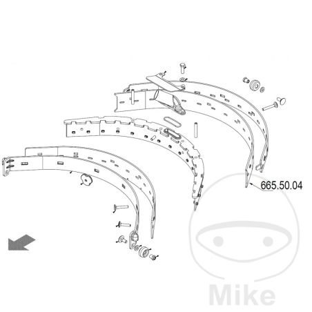 Sauglippe Trasero JMP Rex 350 | Recambios Taller | Motos Camaral
