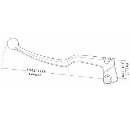 Maneta con soporte Domino Piaggio izquierda 2953.04 - motoscamaralweb.com