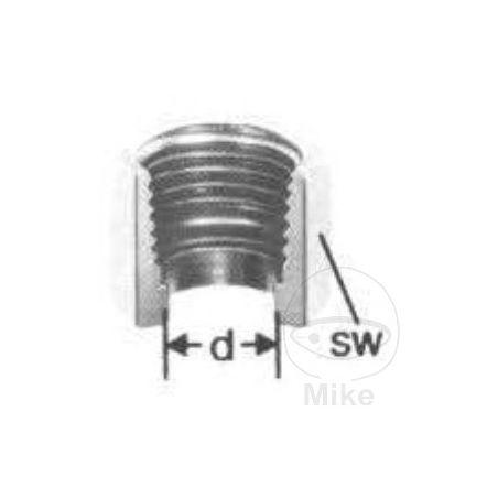 Tuerca de racor M10 x 1 DM 6.5 mm SW12 | Motos Camaral