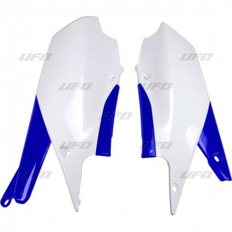 Paneles traseros UFO blanco/azul Yamaha YZ250/450F - motoscamaralweb.com