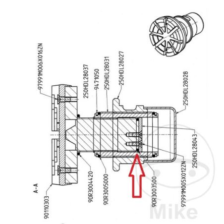 O-Ring 35X3 para Plato Giratorio TTKAS | Motos Camaral