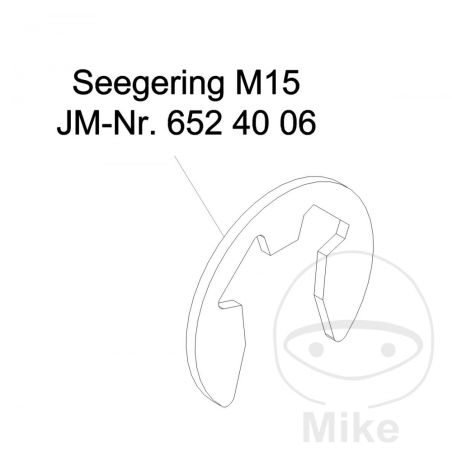 Anillo de Seeger M15 JMP para Fox 4000 H | Motos Camaral