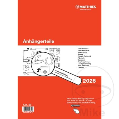 Catálogo ANHAENGERTEILE 2026 | Novedades | Motos Camaral