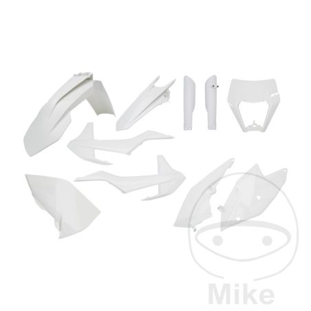Kit de Plásticos Completo Blanco Enduro y Cross | Motos Camaral