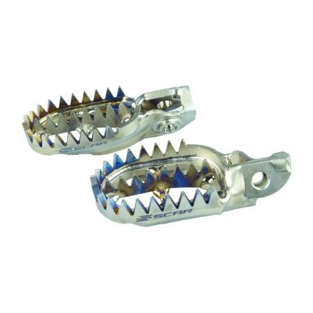 Estriberas de Titanio SCAR- motoscamaralweb.com