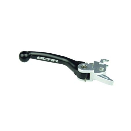 Maneta de freno SCAR FLEX plegable negro - motoscamaralweb.com
