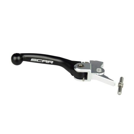 Maneta de freno SCAR FLEX plegable negro - motoscamaralweb.com