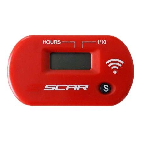 Cuenta horas inalambrico SCAR rojo SWHMR - motoscamaralweb.com