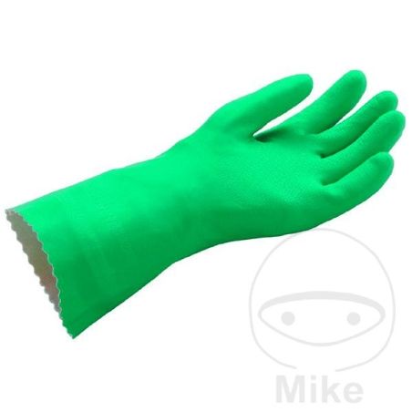 Guantes de Trabajo 381 Nitrilo Verde Talla 9 | Motos Camaral