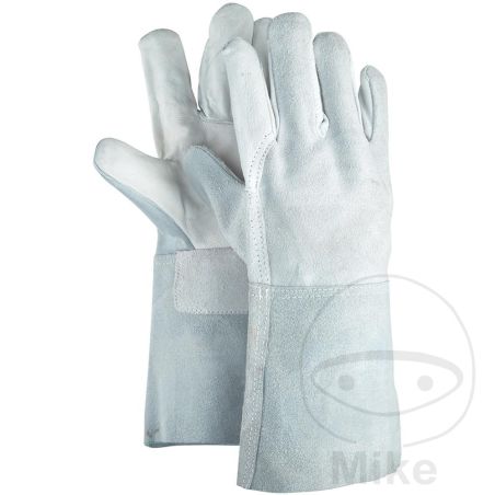 Guantes de Soldar de Cuero de Vaca 35 cm Talla 10 | Motos Camaral