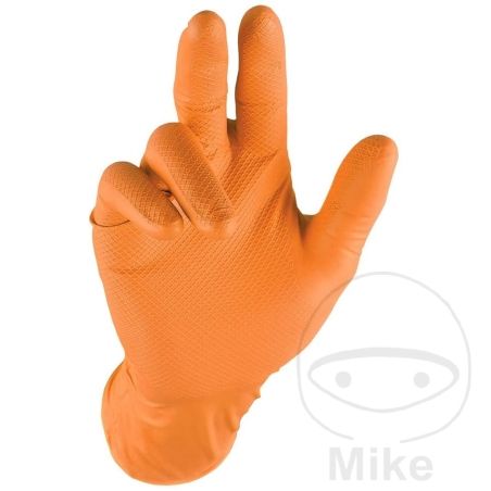 Guantes Desechables Naranja GRIPP NBR XL (50 uds) | Motos Camaral