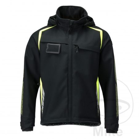 Chaqueta Softshell MCT Negra/Amarilla Talla M | Motos Camaral