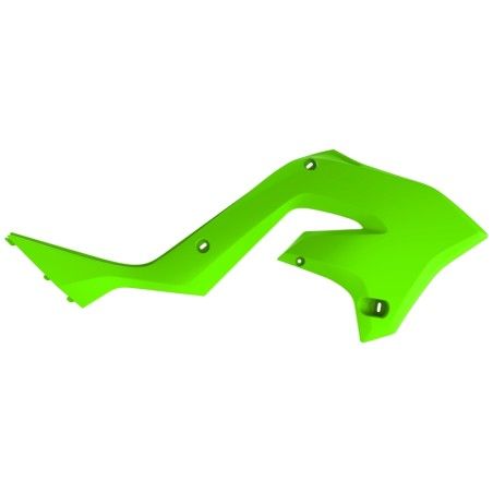 Tapa de radiador Polisport. verde lima KX125/250 - motoscamaralweb.com