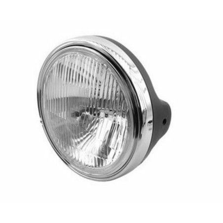 Faro delantero universal cromado V PARTS - motoscamaralweb.com