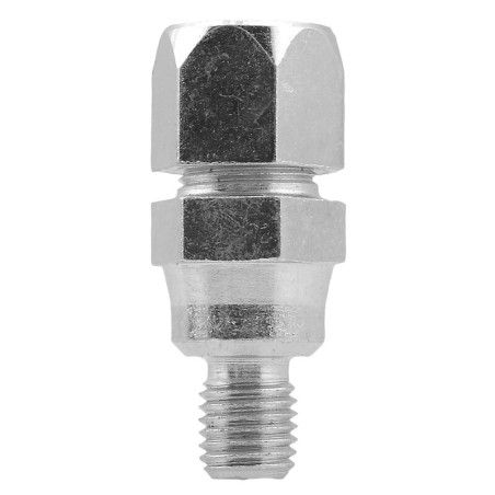 Adaptador pinza M10/125 rosca derechas blanco V PARTS - motoscamaralweb.com