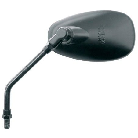 Espejo ovalado M10/125 negro V PARTS - motoscamaralweb.com