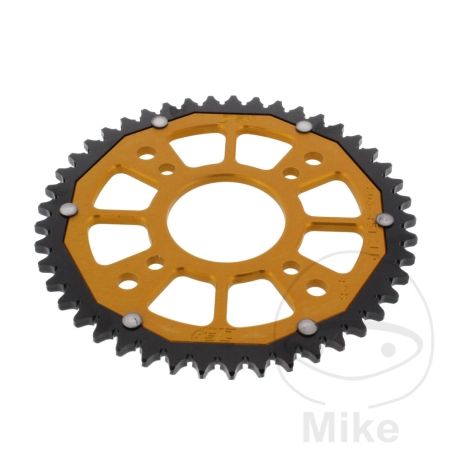 Corona Dual ZF 45 Dientes Paso 428 Dorada | Motos Camaral