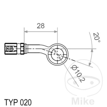 Banjo Vario TYP020 10 mm 20S Dorado | Motos Camaral