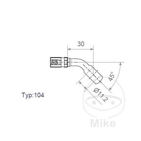 Banjo Vario HD TYP104 11.2 mm 45 Cromado | Motos Camaral