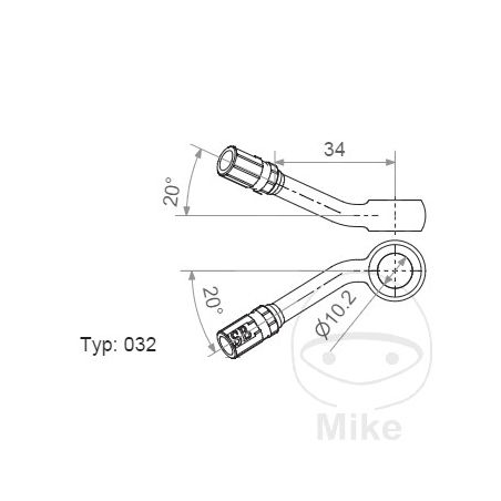 Banjo Vario TYP032 10mm Inox | Motos Camaral