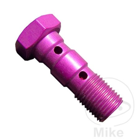 Tornillo Banjo Doble M10x1 Violeta | Motos Camaral