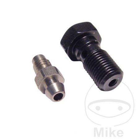 Tornillo Banjo Simple M10x1 Negro | Motos Camaral