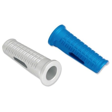 Juego apoyos estribera aluminio negro V PARTS- motoscamaralweb.com