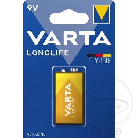 Pila 9V Bloque Longlife | Varta | Motos Camaral