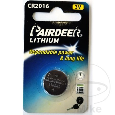 Pila CR2016 Blister Inox | Recambio | Motos Camaral