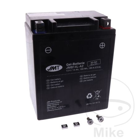 Batería YB14L-A2 Gel JMT | Baterías Moto | Motos Camaral