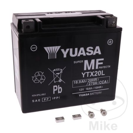 Batería Moto YTX20L Wet Yuasa | Yuasa | Motos Camaral