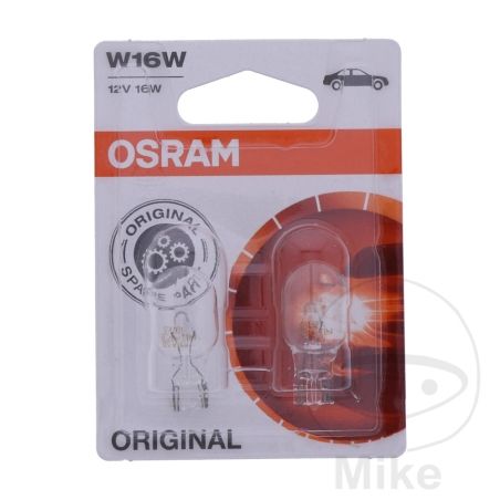 Bombilla 12V 16W W2.1X9.5 Osram | Motos Camaral